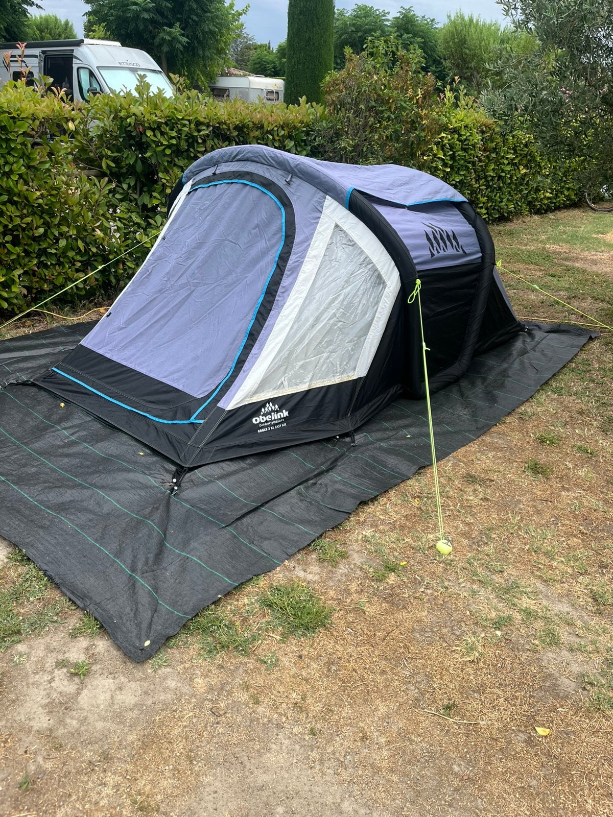 Obelink Eagle 2 XL Easy Air tunneltent, Ophalen, Gebruikt, Tot en met 2