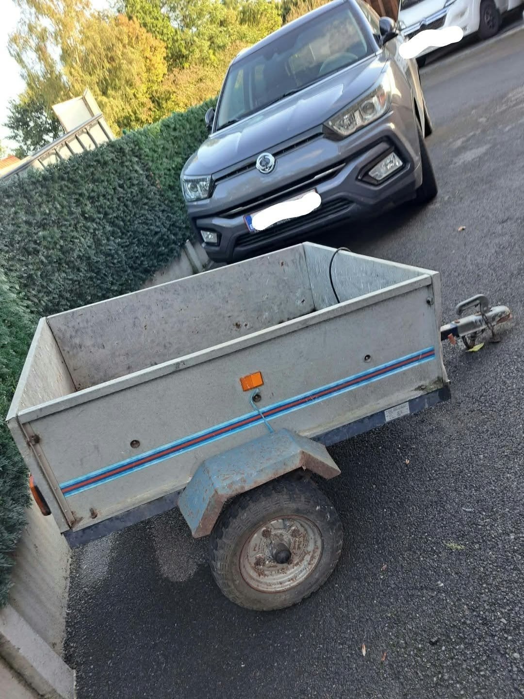 aanhangwagen, Ophalen, Gebruikt