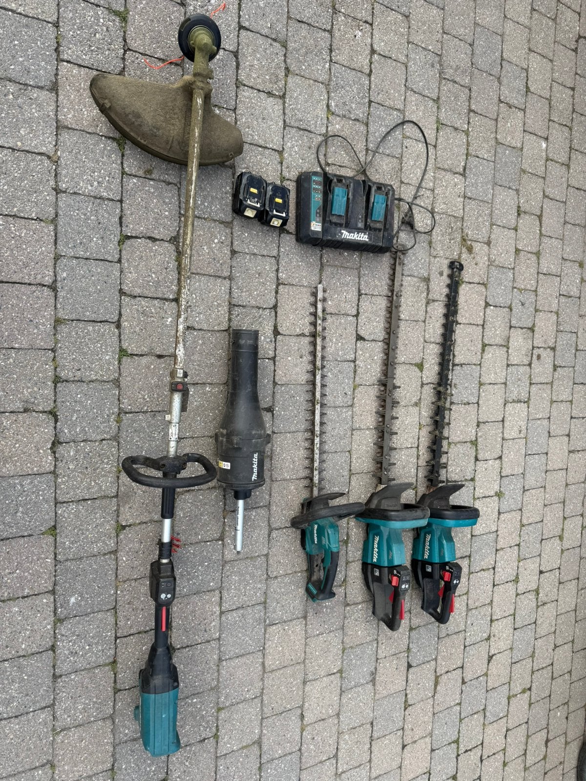 Makita tuingereedschap, Tuin en Terras, Heggenscharen, Ophalen, Gebruikt, Accu
