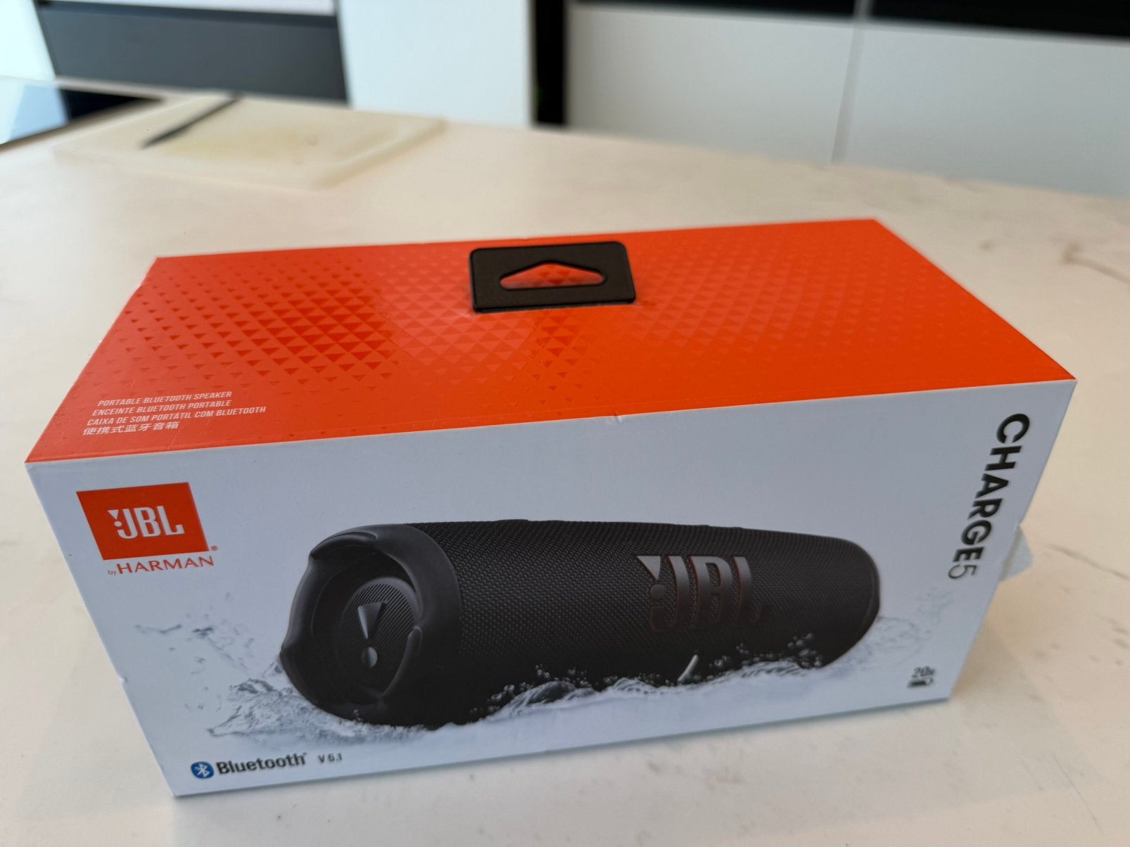 JBL Charge 5 Bluetooth speaker – zwart – compleet met doos, Ophalen, JBL, Zo goed als nieuw, Draagbare speaker