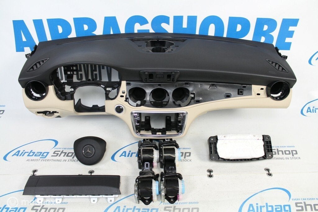 Airbag kit Tableau de bord beige Mercedes CLA, Enlèvement ou Envoi, Utilisé