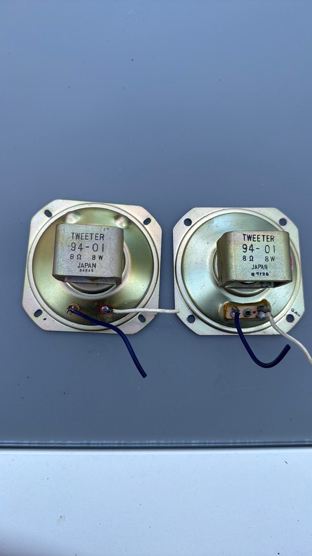 Vintage 2 Tweeters Japan machinery Passed, Ophalen of Verzenden, Gebruikt