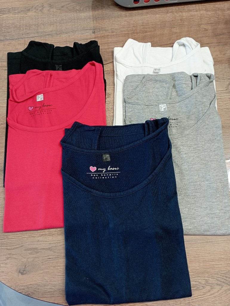 5 topjes BONPRIX mt 44 - 46 NIEUW, Bonprix, Enlèvement ou Envoi, Taille 42/44 (L), Neuf