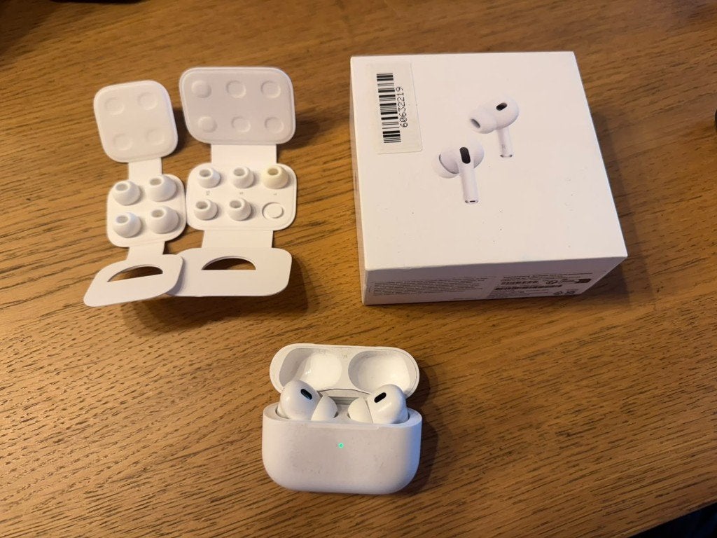 Apple AirPods Pro 2, Télécoms, Utilisé, Indicateur de batterie, Blanc, Intra-auriculaires (Earbuds)