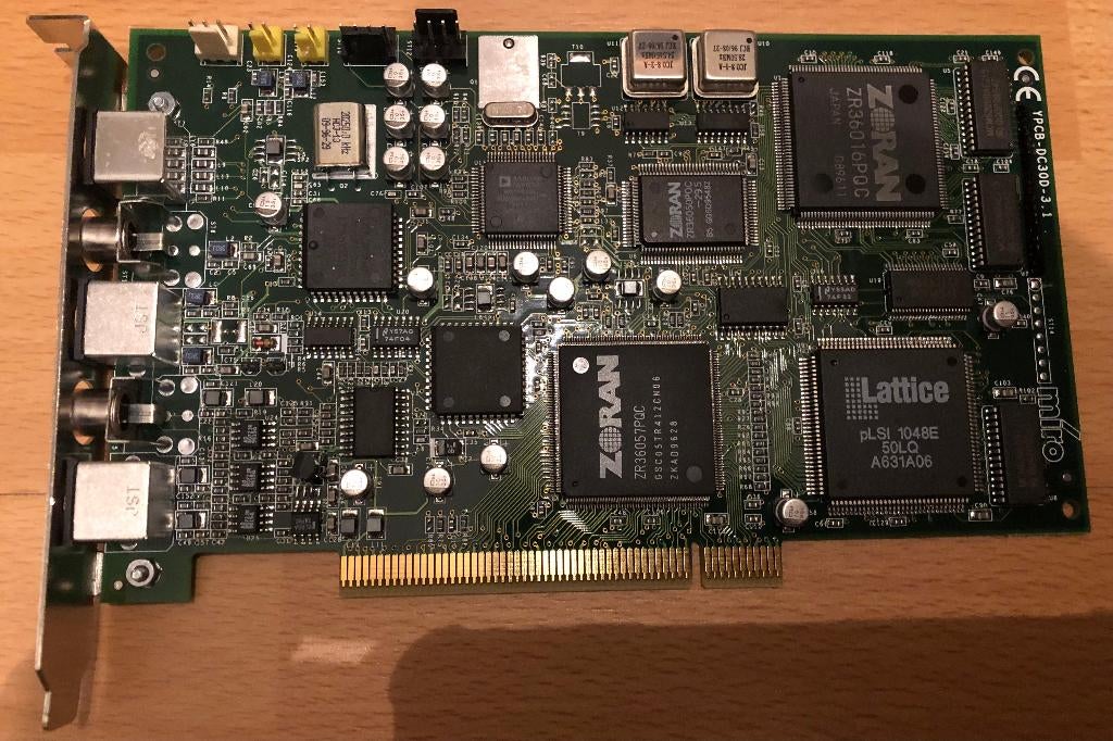 Pineaccle Mirovideo DC30 video capture card, Ophalen, Zo goed als nieuw, Intern, Miro Pineaccle