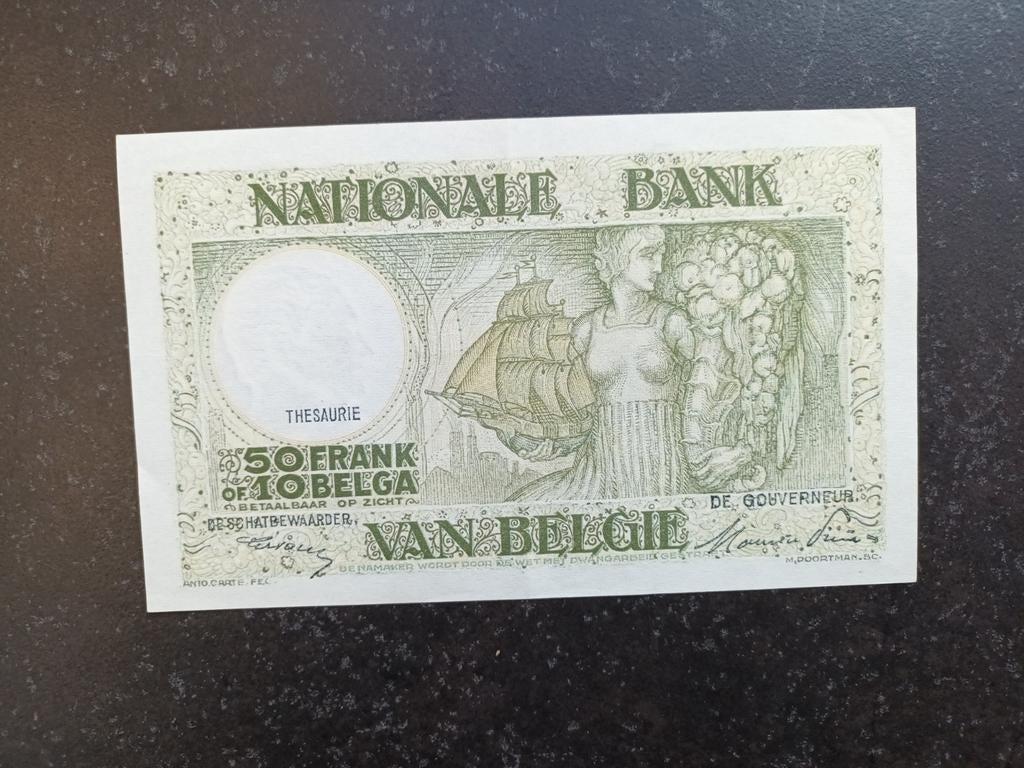 Als nieuw 50 francs Anto Carte 29-3-1947, Ophalen of Verzenden, Los biljet