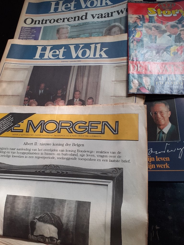 Royalty Overlijden Koning Boudewijn, Collections, Maisons royales & Noblesse, Enlèvement