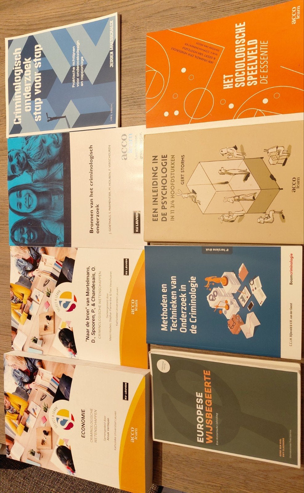 Boeken en cursussen 1ste jaar CRIMINOLOGIE KUL, Boeken, Ophalen, Zo goed als nieuw, Hoger Onderwijs