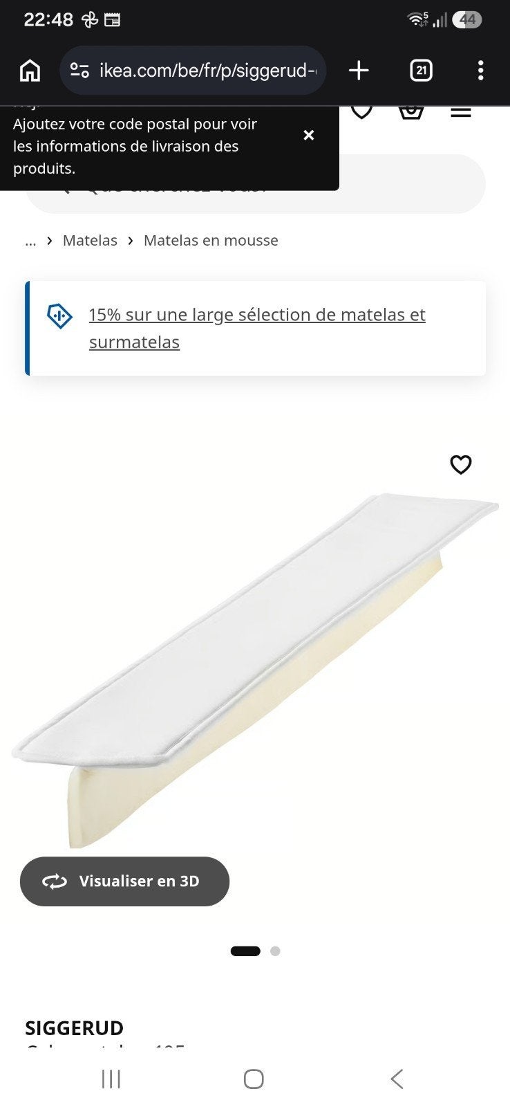 Tussenlaag tussen matrassen, Ophalen, Zo goed als nieuw, 200 cm, Matras
