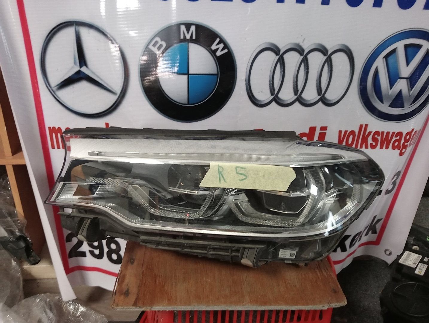 BMW 5 SERIE G30 G31 adaptieve LED-koplamp links 7439209-01, -, Utilisé, -, Enlèvement ou Envoi