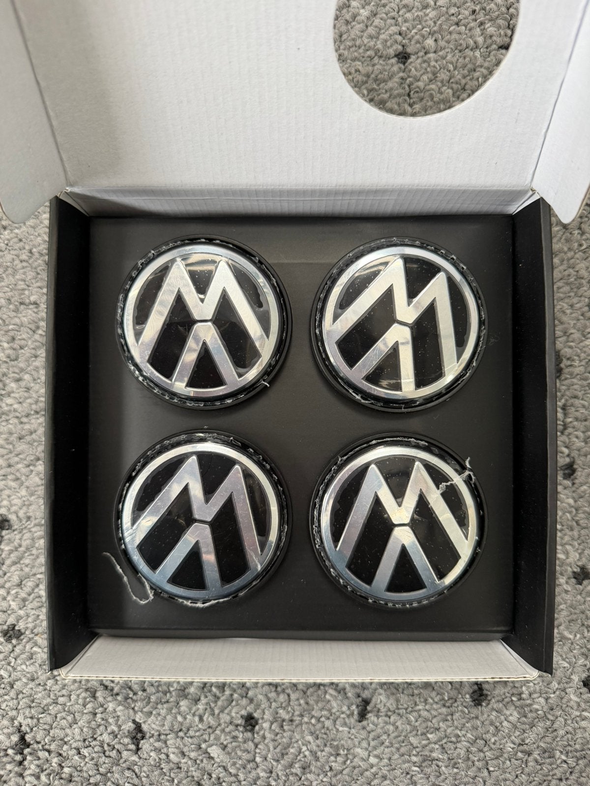 VW floating center caps 65mm, Enlèvement ou Envoi, Comme neuf