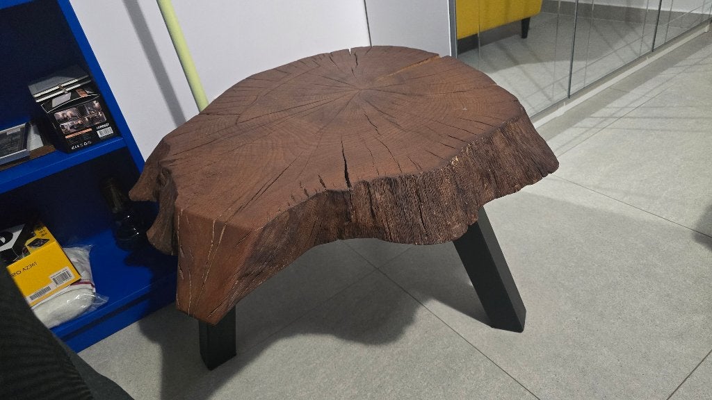 Massief eiken,hout,salontafel/bijzettafel – Perfecte staat!, 55 tot 75 cm, Zo goed als nieuw, Overige vormen, Hout