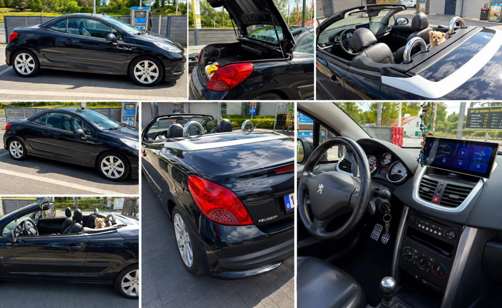 Cabriolet à essence Peugeot 207 cc à seulement 95 000 km, Cuir, Achat, Cabriolet, Boîte manuelle