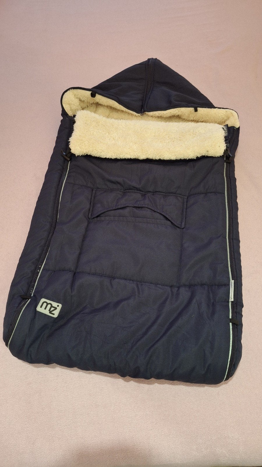 Donkerblauwe voetenzak voor kinderwagen/ buggy met antislip, Bleu, 94 cm, Enlèvement ou Envoi, Chancelière