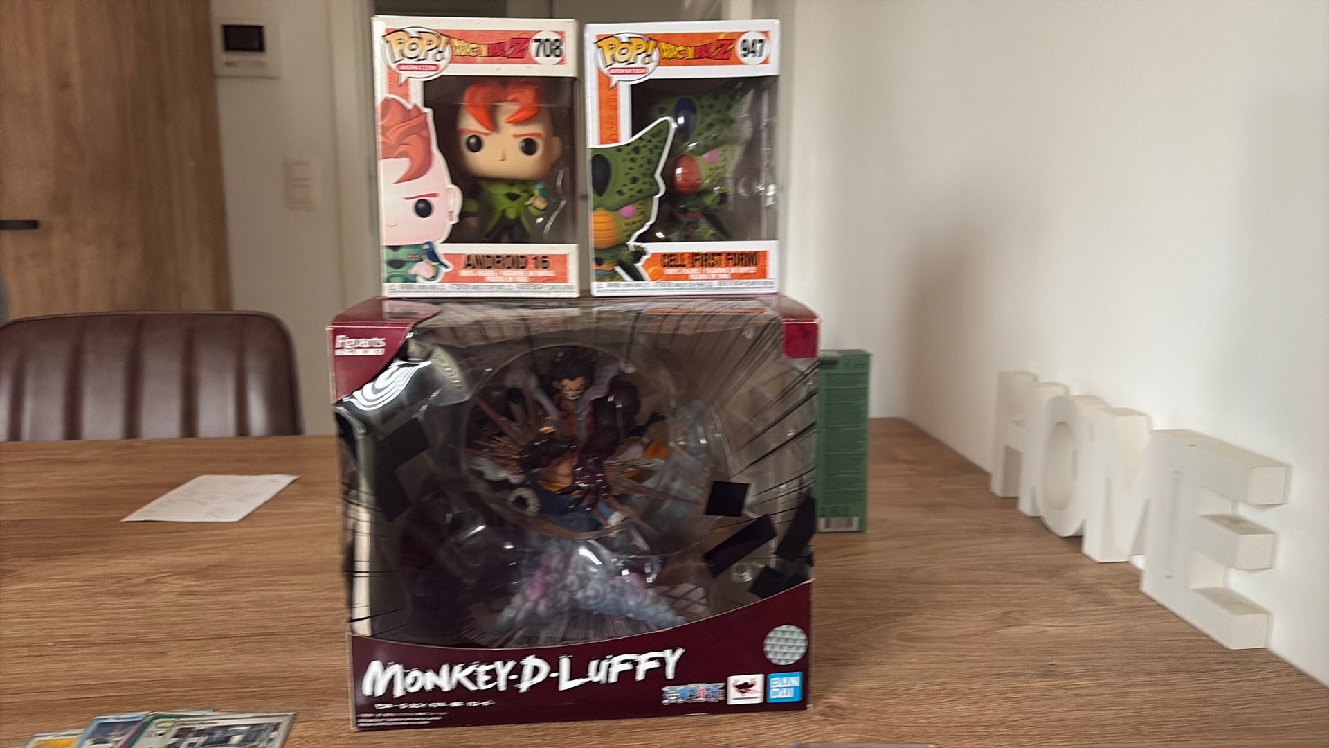 Dbz bubble heads en one piece leo bazooka + pokemon kaarten, Ophalen of Verzenden, Zo goed als nieuw