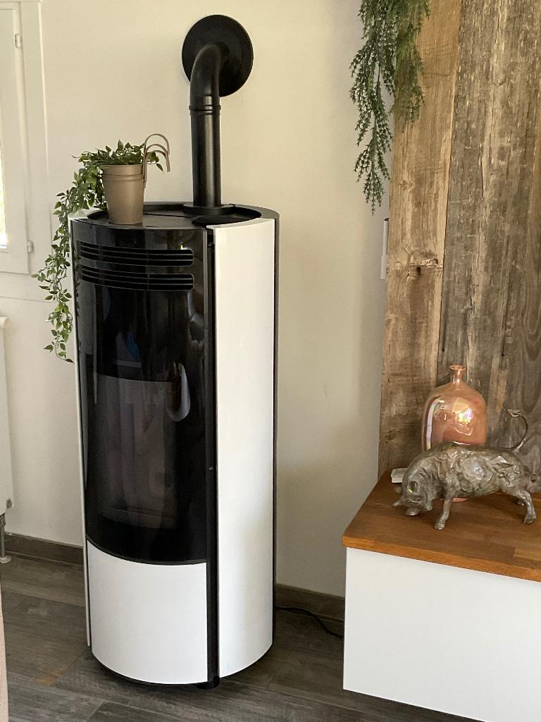 Thermorossi pelletkachel, Ophalen, Gebruikt, Vrijstaand, Pelletkachel