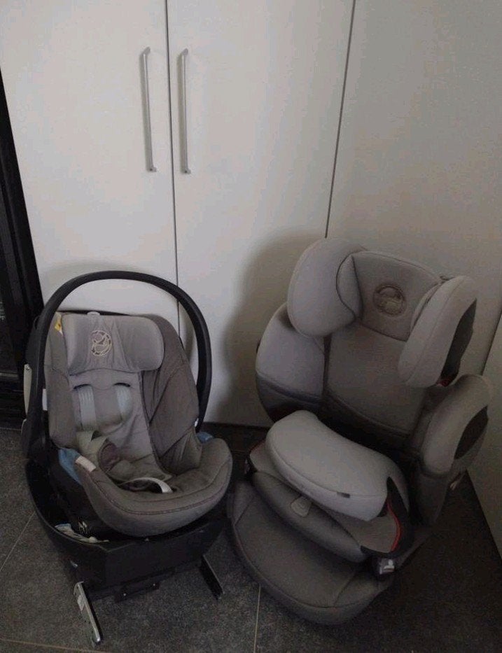 Autostoel en maxi cosy van Cybex licht grijs, Enlèvement, Isofix