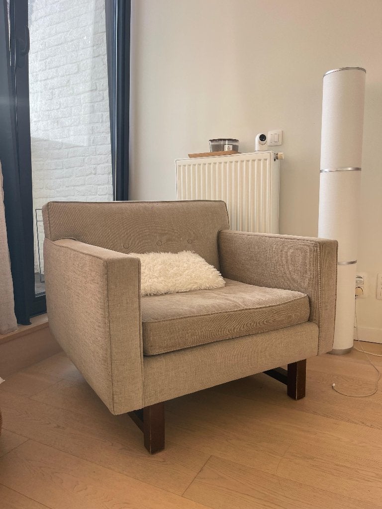ZETEL TE KOOP (2 éénzits), Maison & Meubles, Canapés | Salons, 100 à 125 cm, Une personne, Enlèvement, Utilisé