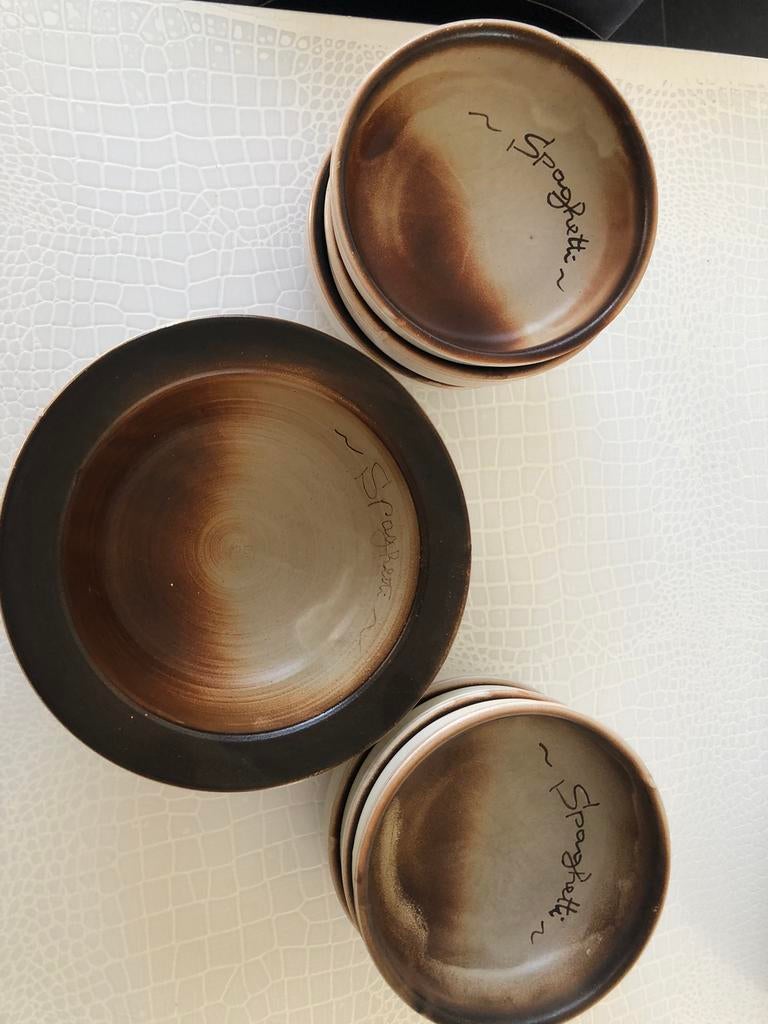 Spaghetti servies, Huis en Inrichting, Gebruikt, Ophalen of Verzenden, Bord(en), Overige stijlen