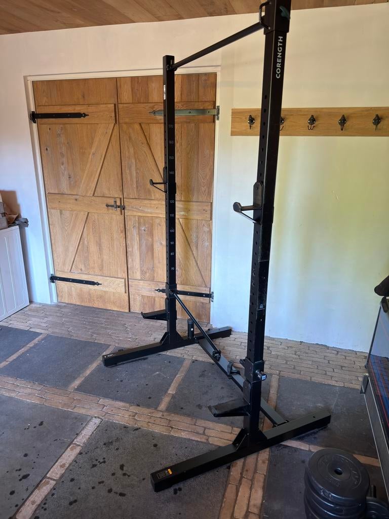 Squatrek, trainingsbank, halter en bokszak te koop!, Sport en Fitness, Ophalen, Gebruikt, Metaal, Krachtstation