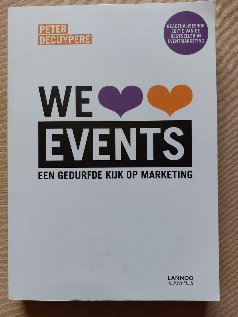 WE LOVE EVENTS - Peter Decuypere, Boeken, Verzenden