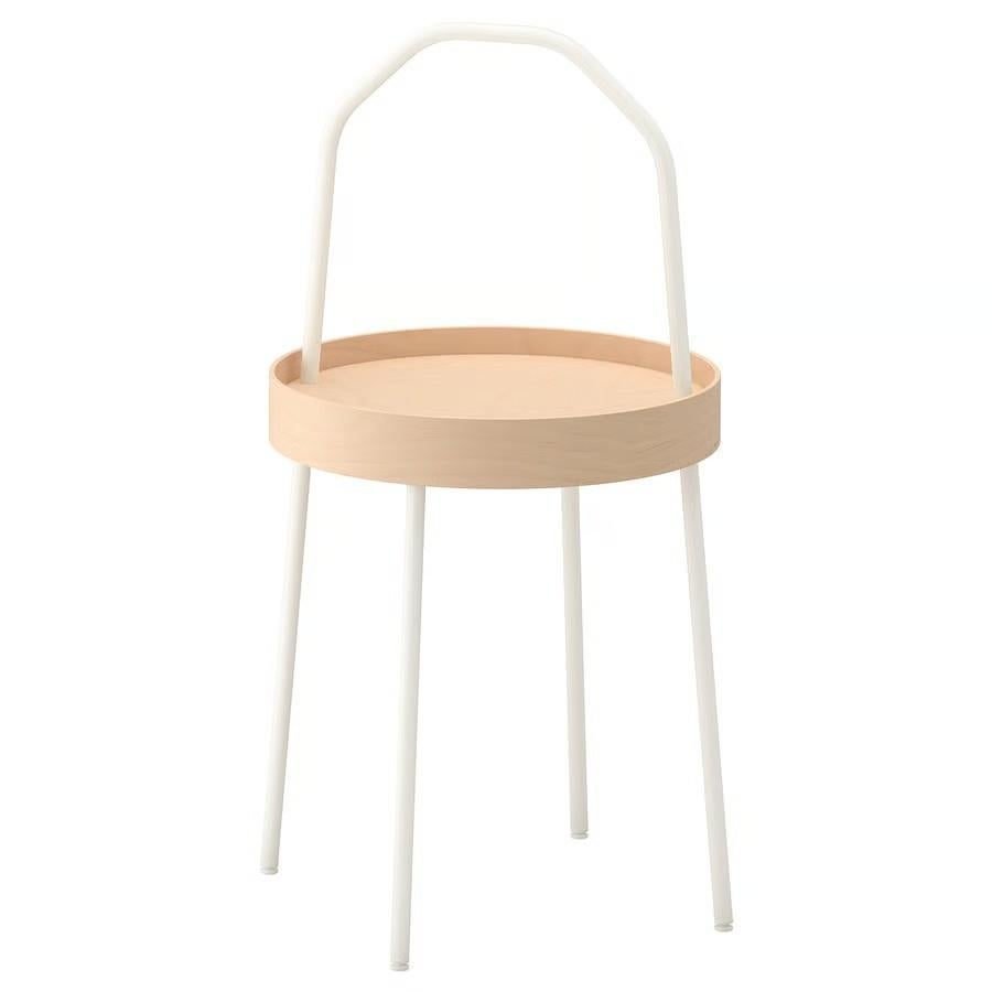 Table d'appoint blanche IKEA BURVIK, Enlèvement, Utilisé