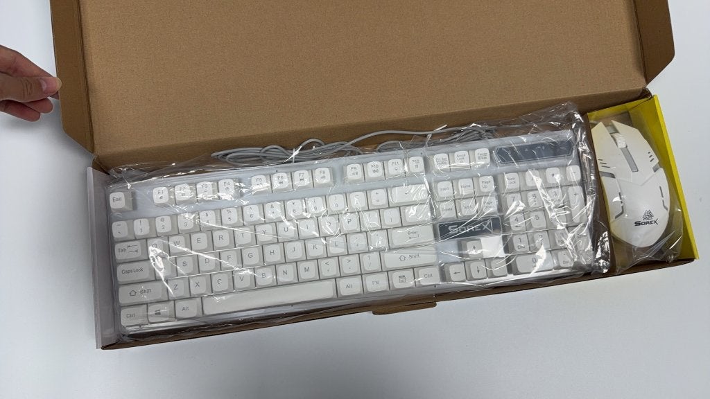 SOREX KM2025 – Pack Clavier et Souris Gaming RGB, Informatique & Logiciels, Claviers, Neuf, Enlèvement ou Envoi, Sorex, Qwerty