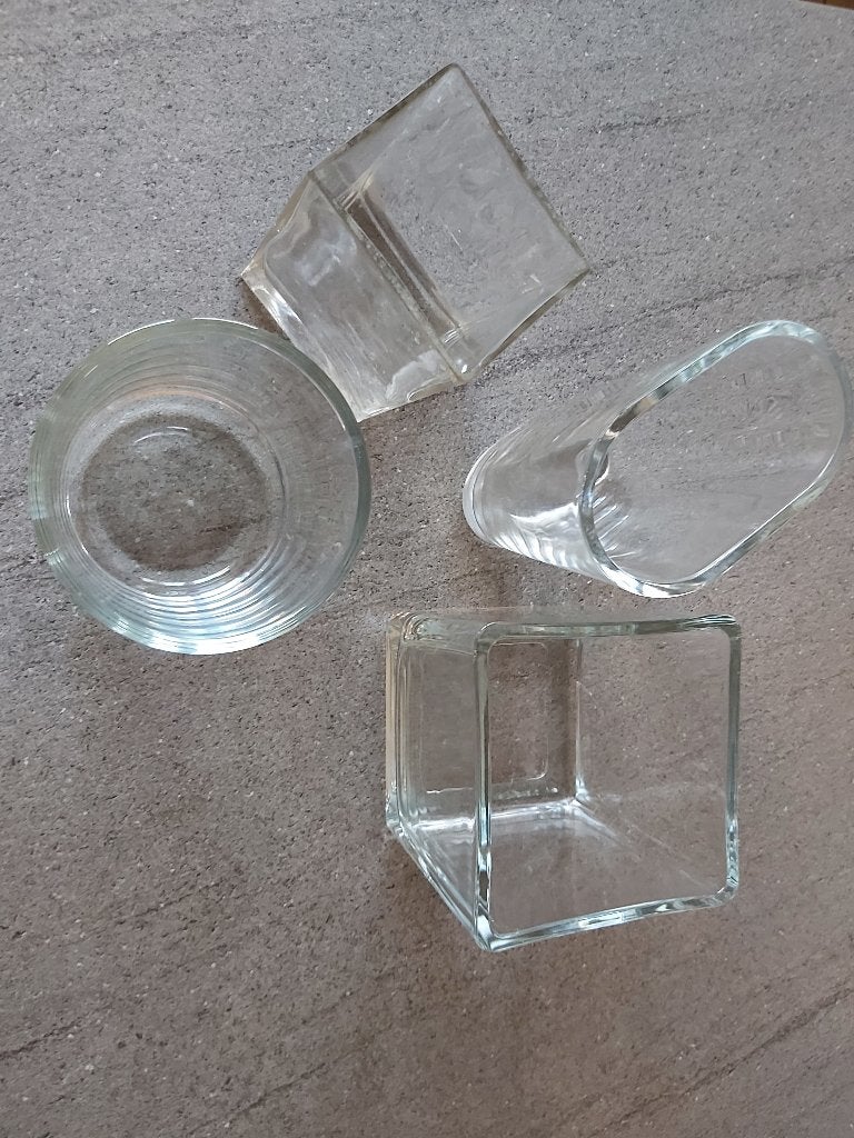 Vaas Glas Bloem Tafel Versiering Pot Feest Bokaal, Ophalen of Verzenden, Glas