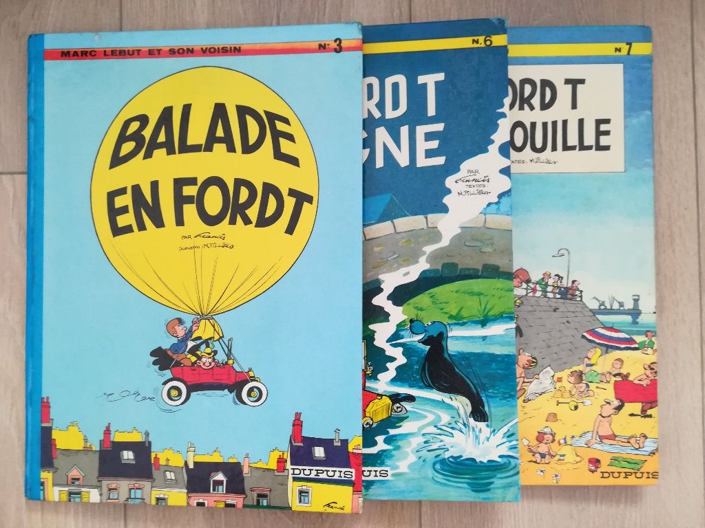 Set van 3 Marc Lebut en zijn buurman (originele edities), Boeken, Stripverhalen, Ophalen of Verzenden, Gelezen