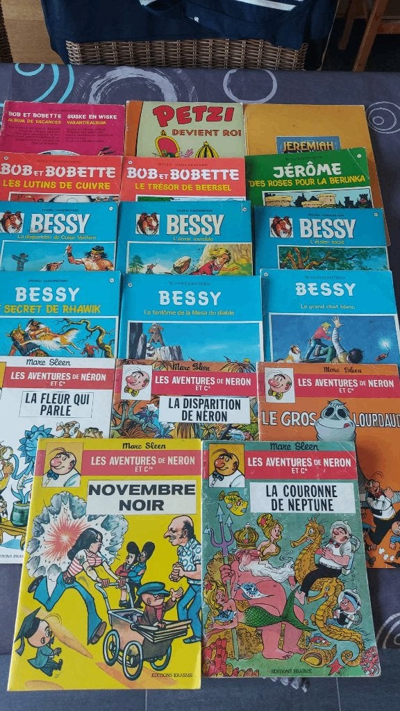 40 bandes dessinées et livres en langue française, Enlèvement ou Envoi, Utilisé