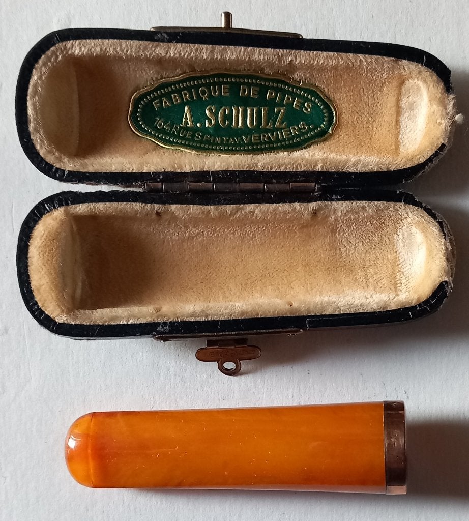 Fume-cigarette ou fume-cigare avec étui (Schulz, Verviers), Enlèvement ou Envoi