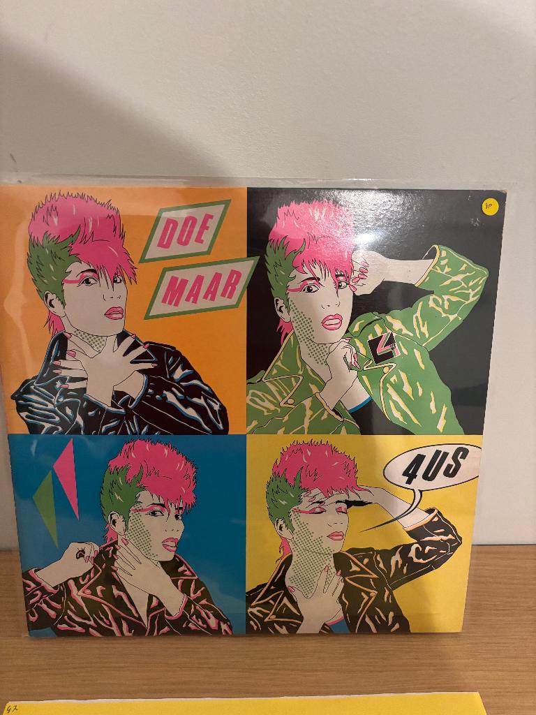 LP - Doe Maar - 4us, Cd's en Dvd's, Gebruikt, 1980 - 1989, Ophalen of Verzenden, 12 inch