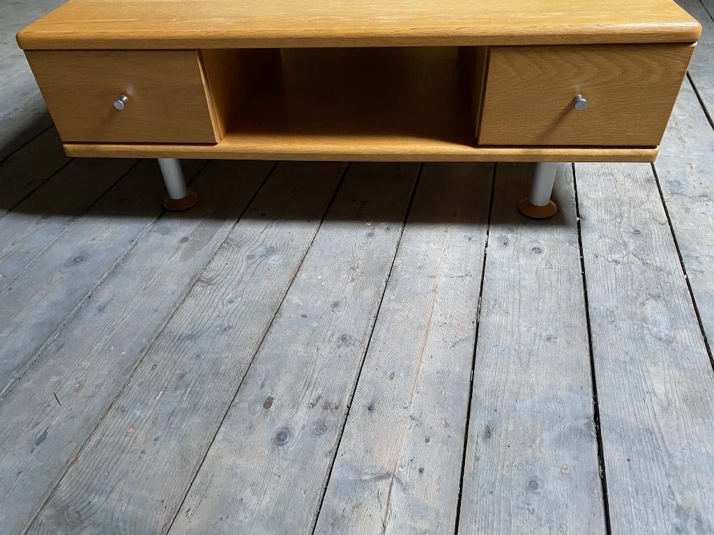 TV meubel in massief hout, Ophalen, Gebruikt, 75 cm of meer, 50 tot 100 cm