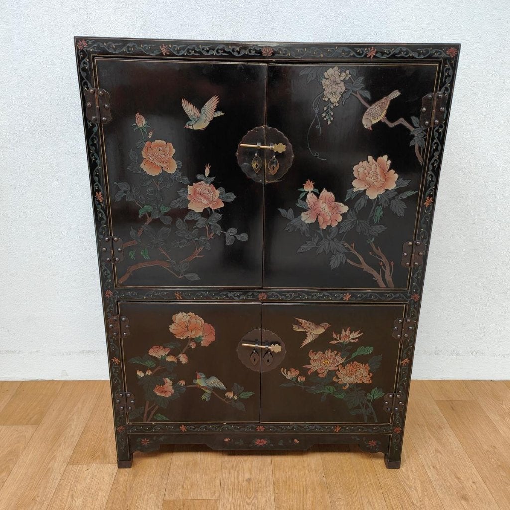 Vintage Chinese bruidskast servieskast buffetkast. Chinoise, Antiquités & Art, Enlèvement ou Envoi