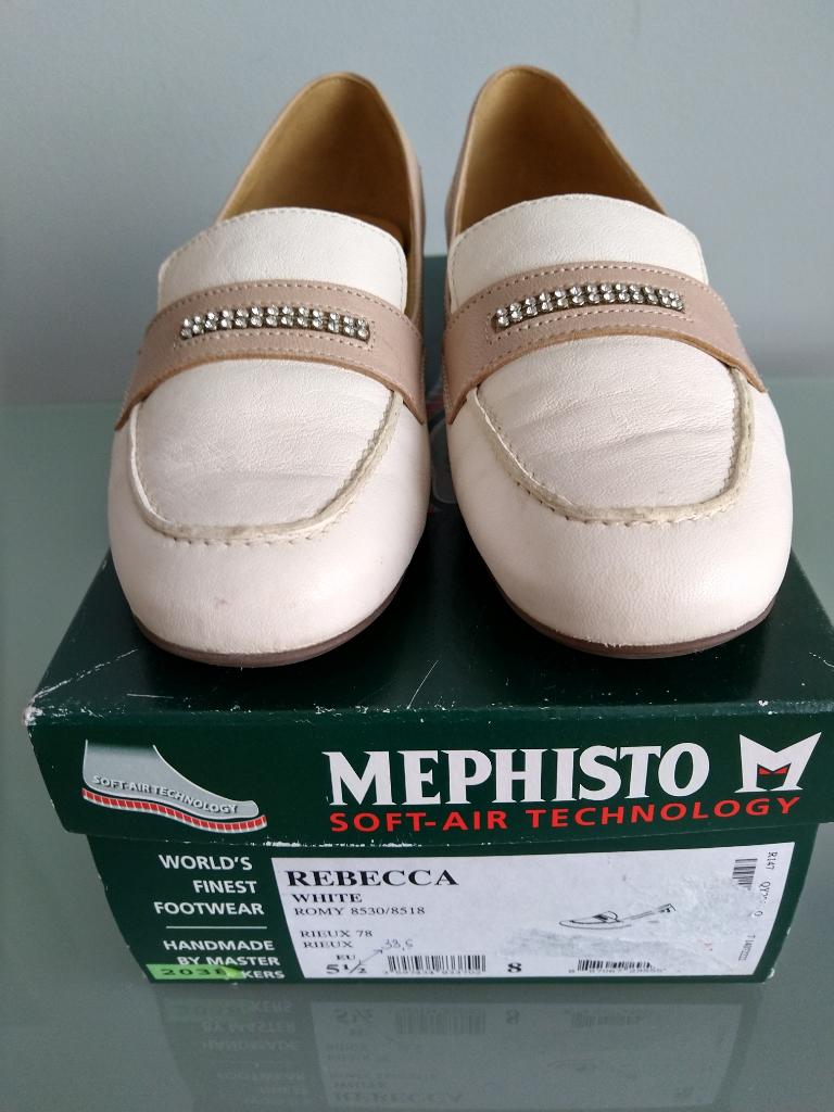 mocassins Mephisto pouinture 38.5, Mephisto, Enlèvement ou Envoi, Beige, Comme neuf