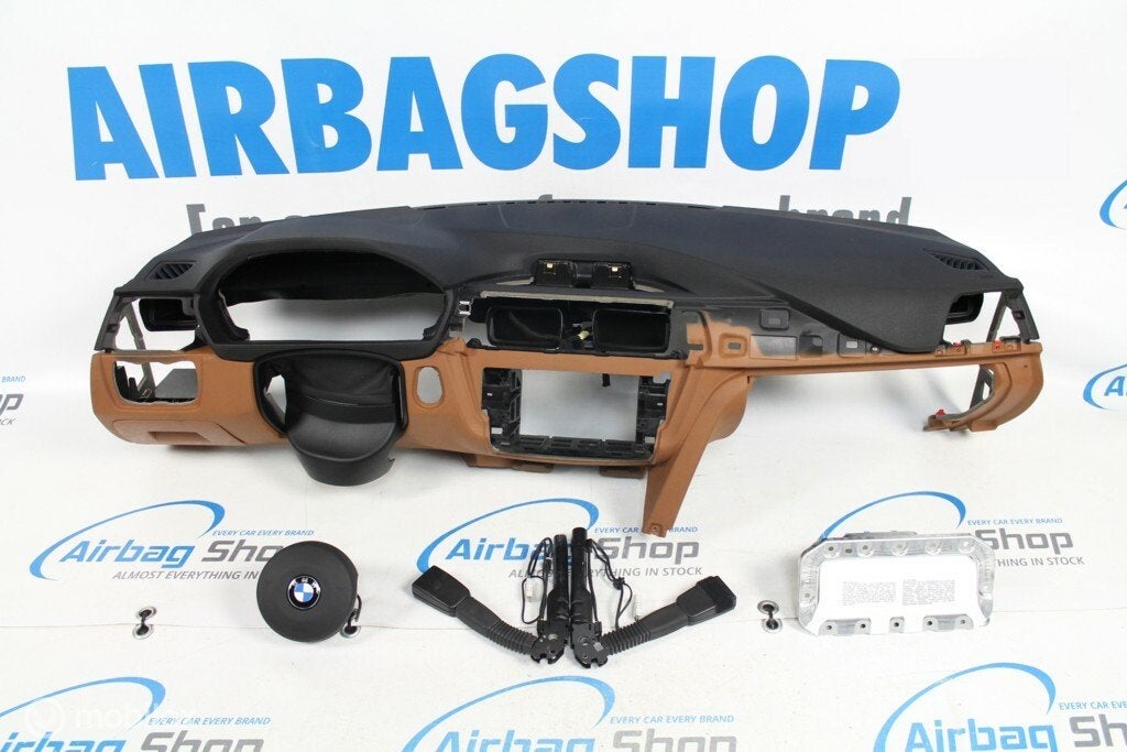 Airbag kit - Tableau de bord brun M BMW 3 serie F30 F31 F34