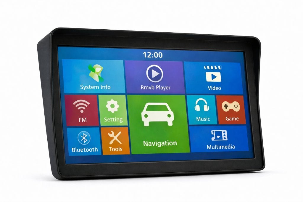 9 inch Mobilhome, Auto GPS Navigatie Eu Kaarten.BLUETOOTH, Info@drktech.be, Oosterwennel 35 Genk, Nieuw, Ophalen of Verzenden