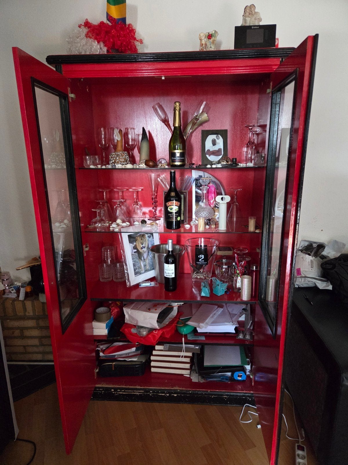 vitrine, Maison & Meubles, Enlèvement ou Envoi, Utilisé, 50 à 100 cm, 100 à 150 cm