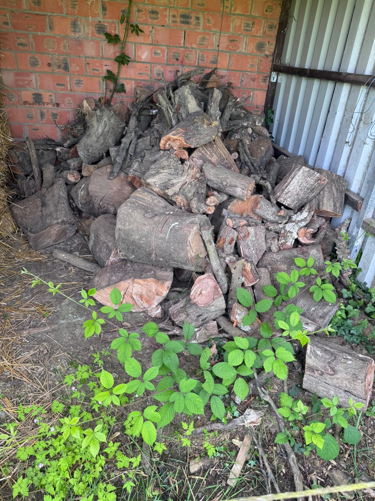 Stapel brandhout, Ophalen