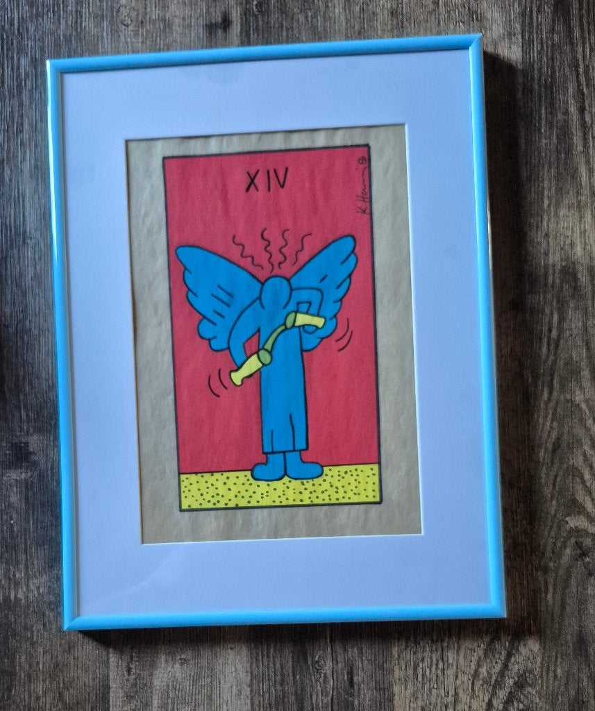 Keith Haring "julia gruen" keith haring foundation, Antiek en Kunst, Gesigneerd, Ophalen of Verzenden
