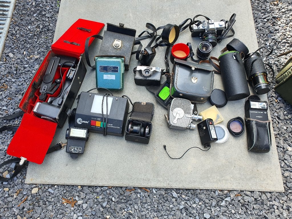 fotografie materiaal: foto & camera en toebehoren, Audio, Tv en Foto, Ophalen, Overige typen, Zo goed als nieuw, Inclusief lampen