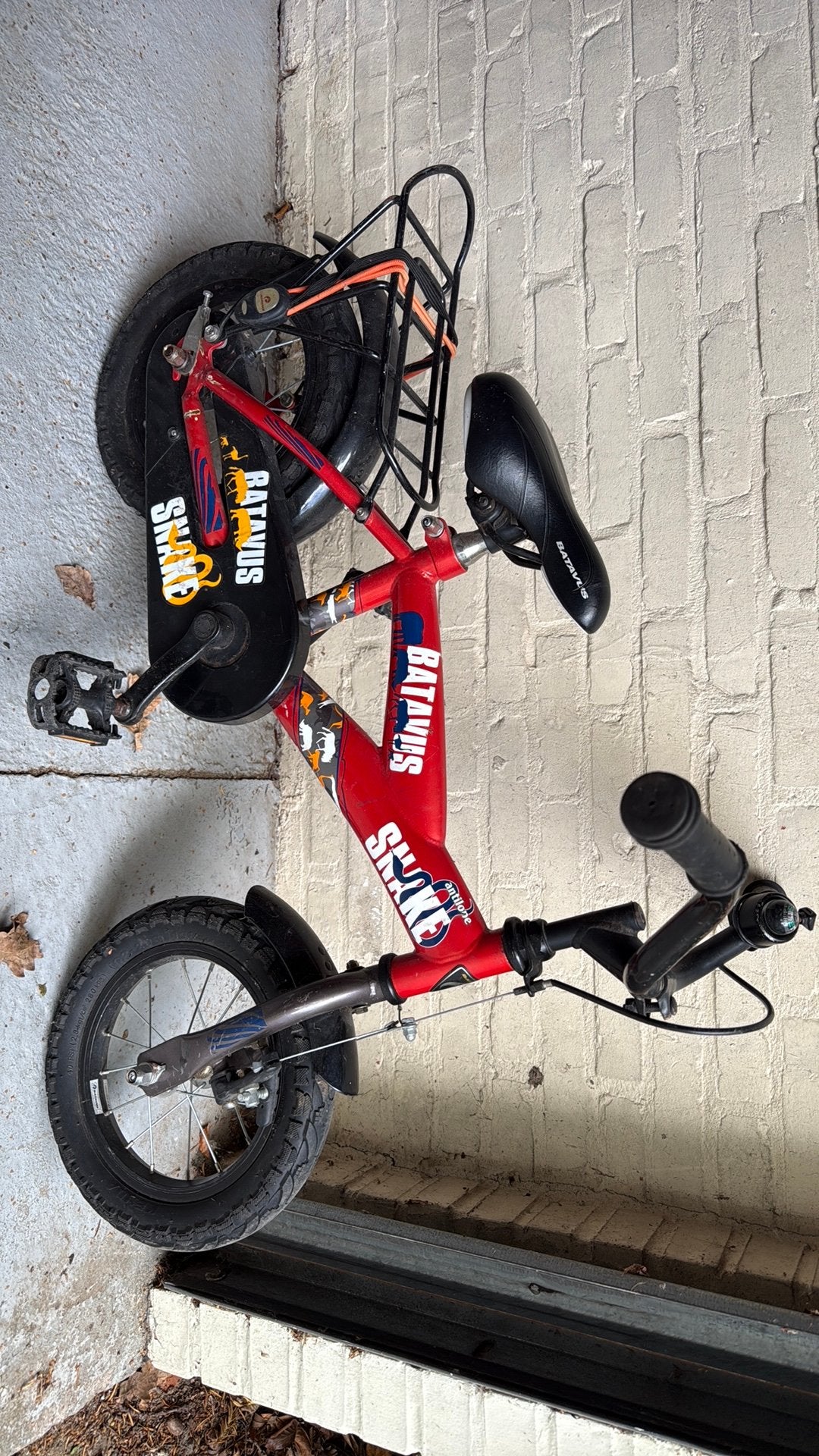 Batavus snake kinderfiets, Enlèvement, Utilisé, Frein à disque, Moins de 16 pouces