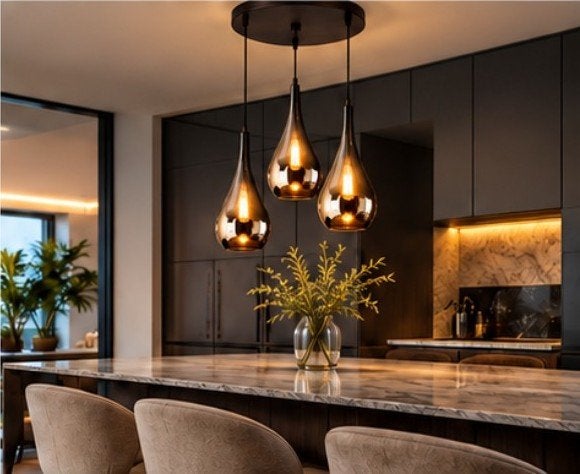 Smoke Glass Hanglamp 3-Lichts