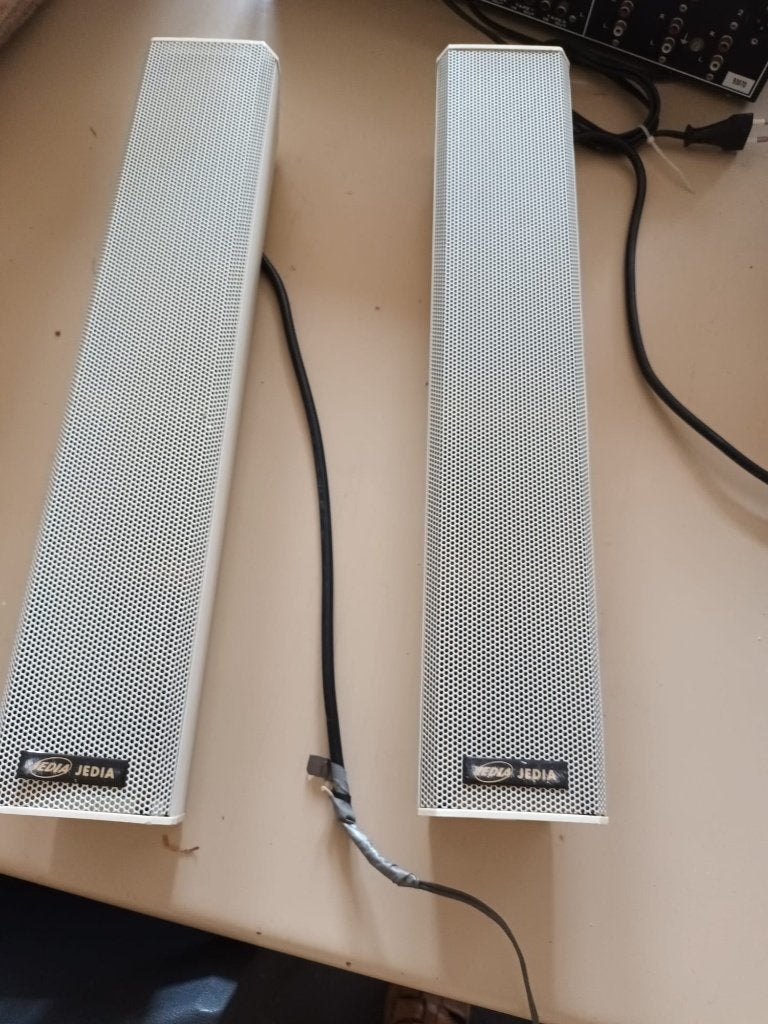 Paire Jedia JCO-140S – colonnes PA 40 W / 70–100 V, Autres marques, Moins de 60 watts, Enlèvement ou Envoi, Utilisé