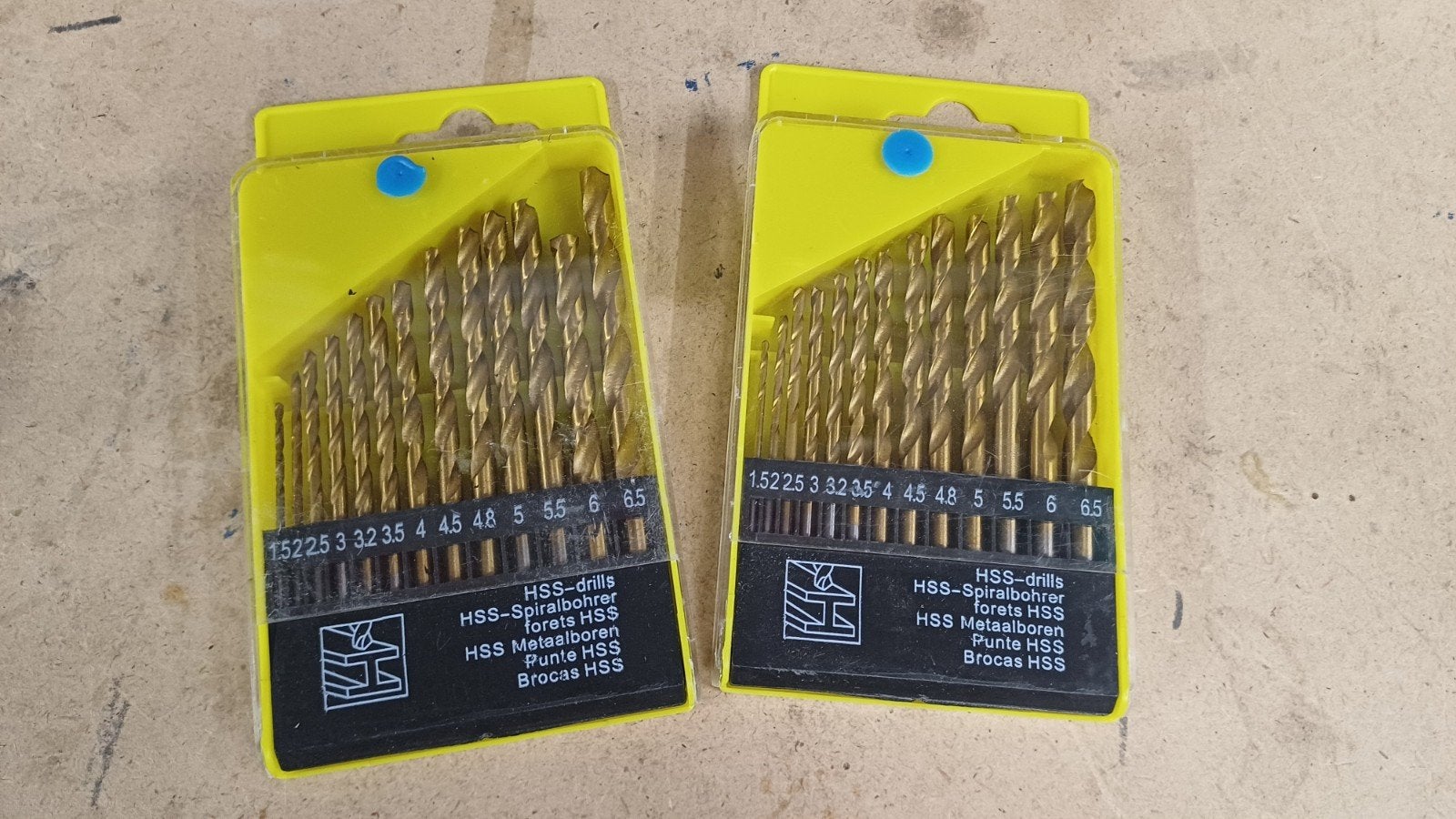 2 setjes metaal boren Hss 1.5-6.5mm nieuw, 600 watt of meer, Variabele snelheid, Nieuw, Ophalen of Verzenden