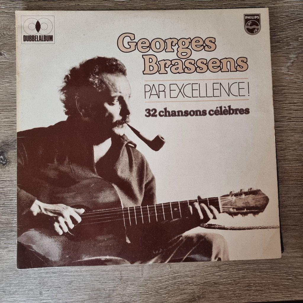 2xLP Georges Brassens Par Excellence! 32 Chansons Célèbres, LP, Gebruikt, Overige genres, Dubbel-LP