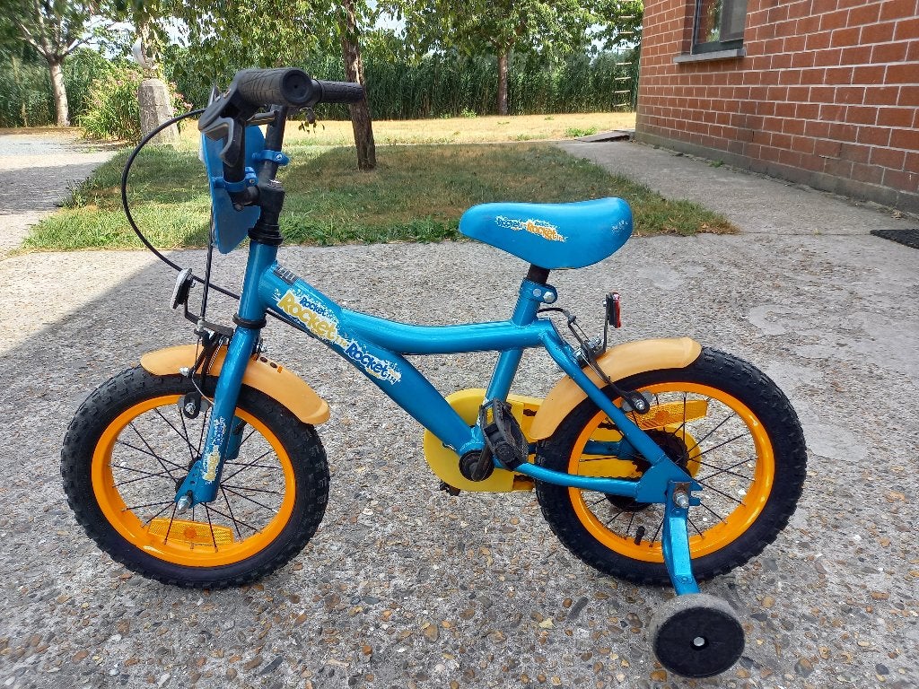 Fiets 14 inch met steunwieltjes, Vélos & Vélomoteurs, Vélos | Garçons, Enlèvement, Utilisé, Frein sur jante, 14 pouces ou moins
