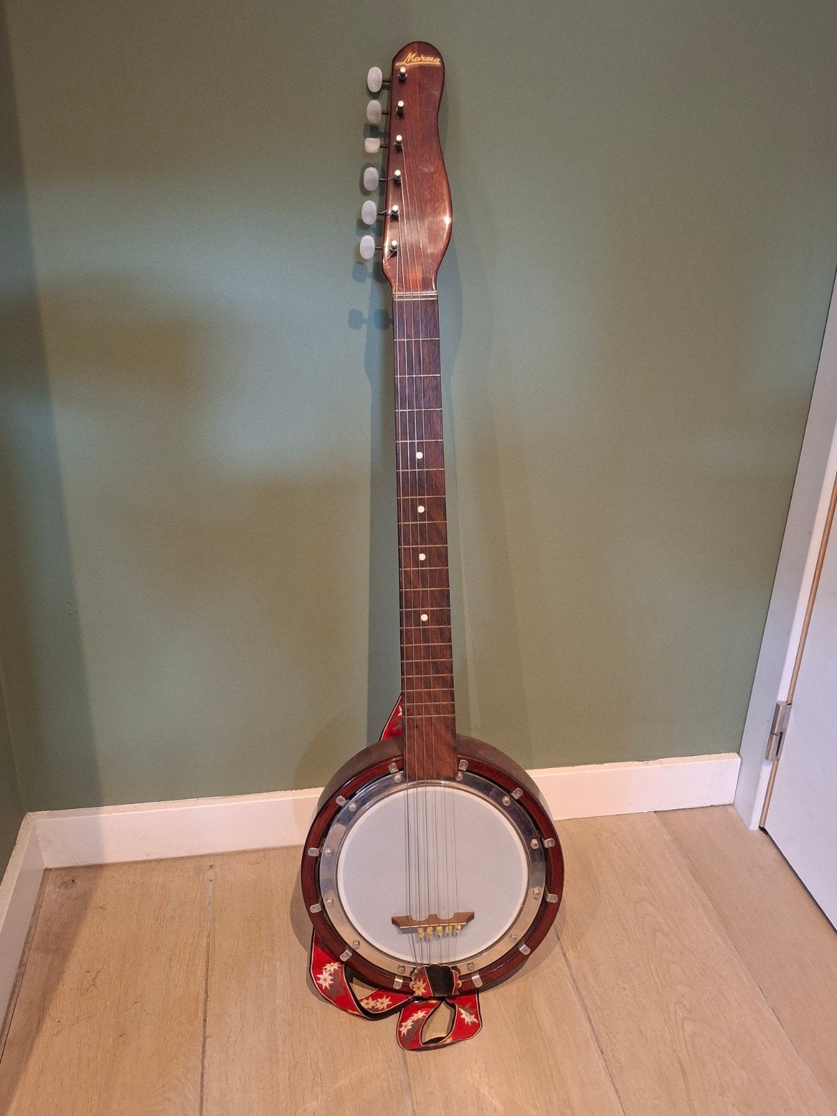 Banjo 6 snaren, Muziek en Instrumenten, Ophalen, Gebruikt, Gitaarbanjo