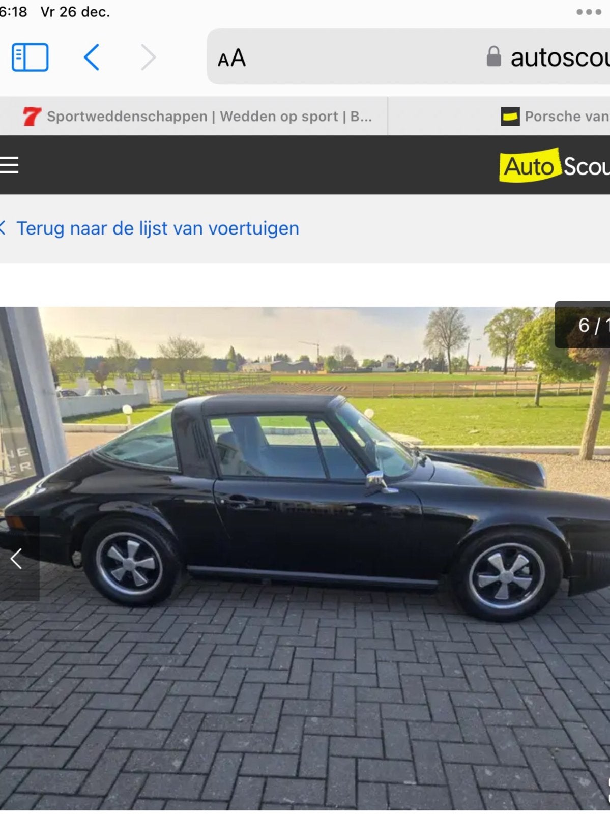 Numéros correspondants de Porsche Targa à vendre, Achat, Cabriolet, Particulier, Essence