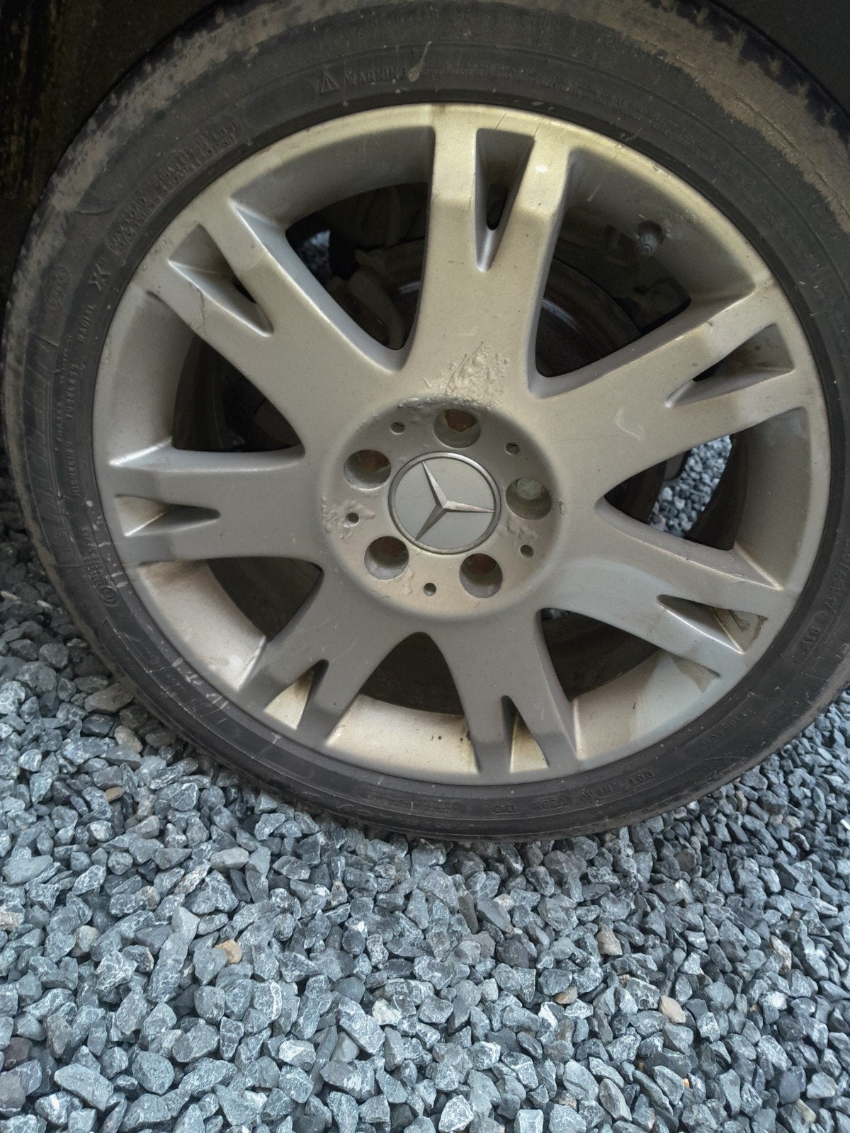4 Jantes Mercedes 17", Enlèvement, Utilisé